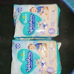 Pampers Splashers Swim Diapers Size Small 20 Ct Lot of 2 Packs